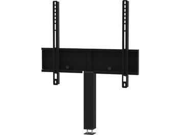 Supporto TV da parete Sonorous STADPBLK5060 nero, vista frontale, struttura metallica rettangolare con due montanti verticali