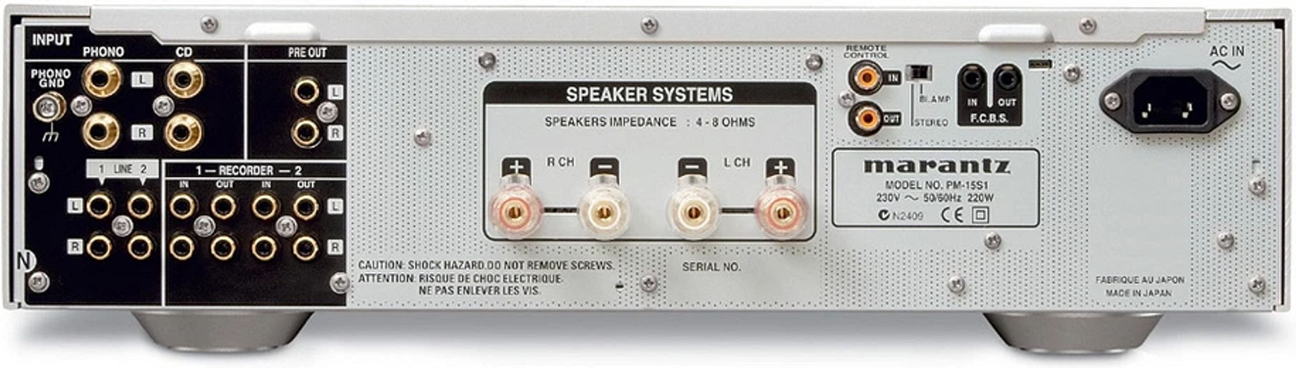 Marantz PM-15S1 - Stereo geïntegreerde transistorversterker