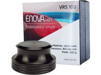 Enova HIFI VRS 100 musta alumiiniumist vinüülplaadi stabilisaator, silindriline, originaalpakendis