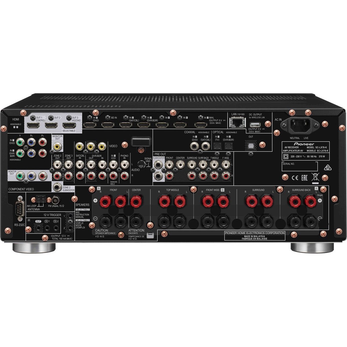 Pioneer SC-LX78-S silver - Home Theater Receiver - HomeCineSolutions