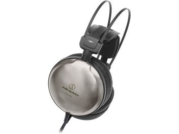 Casque audio Audio Technica ATH-A2000Z fermé, noir et argent, vu de profil gauche, oreillettes rondes, arceau rembourré
