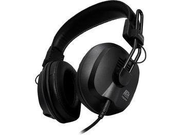 Lukket, kablet hi-fi-hovedtelefon Fostex T50RP mk4 sort med polstret hovedbøjle, ovale polstrede ørepuder og aftageligt kabel