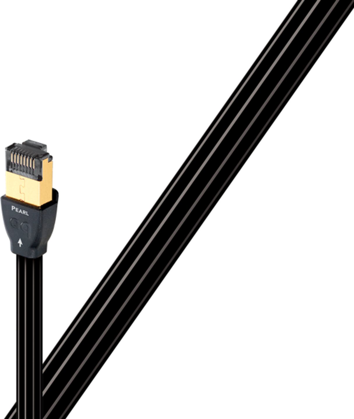 AudioQuest 8 m RJ/E Pearl - netwerkkabel (8 m, Cat7, RJ-45, RJ-45, zwart