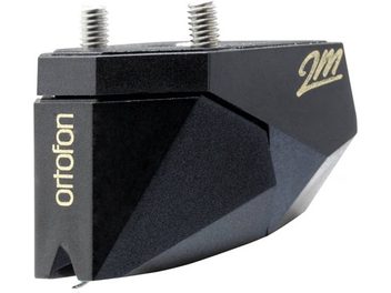 Cellule platine vinyles Ortofon 2M black Verso noire et argentée, vue de trois-quarts arrière