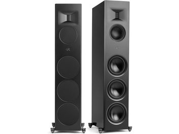 Enceinte colonne MartinLogan Motion XT F200 noir laqué avec 4 haut-parleurs circulaires et un tweeter rectangulaire