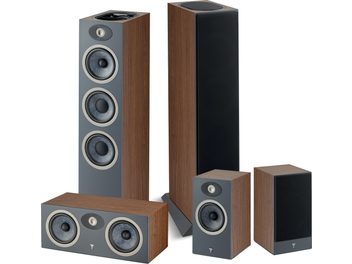 Focal Theva N°3-D kõlarite komplekt, tumepruun pähkli ja matt antratsiithall, eestvaade
