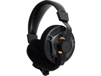 Casque hifi ouvert Final D8000 Pro Limited Edition noir, vue de profil gauche, oreillettes ovales, arceau rembourré
