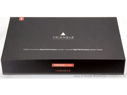 Boîte noire rectangulaire "Triangle" "Symphonie SYS25A" "2x2.5m | 8.2 ft" pour câbles d'enceintes haute performance montés