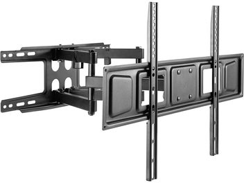 Supporto TV a muro orientabile nero opaco Norstone Mount FULL MOTION 120, struttura metallica con bracci mobili