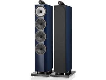 Enceintes colonnes Bowers & Wilkins 702 S3 Signature midnight blue metallic, finition bleu nuit, vue de face