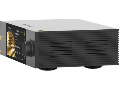 Netværkslydafspiller EverSolo DMP-A6 Master Edition Gen 2 sort med farveskærm, drejeknap og sidegitre