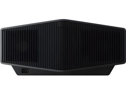 Vidéoprojecteur Sony BRAVIA Projector 8 (VPL-XW6100ES) noir, vue frontale, grille centrale verticale, boîtier rectangulaire