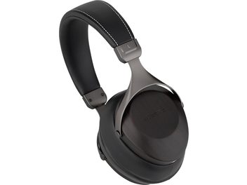 Casque audio circum-aural Sivga Robin SV021 bois de zebrano noir, arceau et coques en cuir, vue de profil gauche