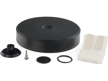 Must matt Michell Engineering Orbe Platter Kit koos seibiga, O-rõngaga, kruviga ja paigaldusjuhendiga