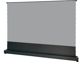 Future Screen EP5-R120H ultra short throw screen, front view, gray surface, black lower border, rectangular base