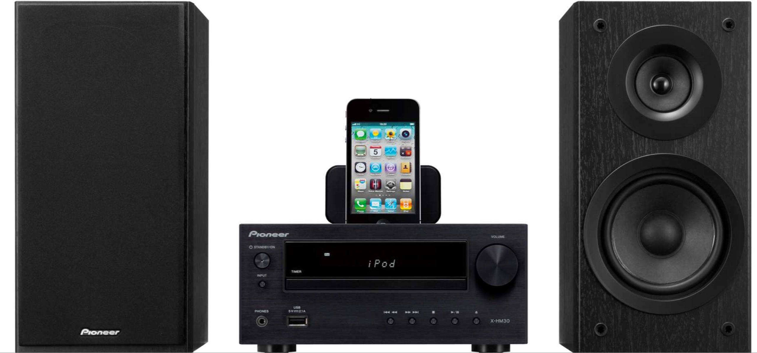 Pioneer X-HM30 black - Mini Hi-Fi System - HomeCineSolutions