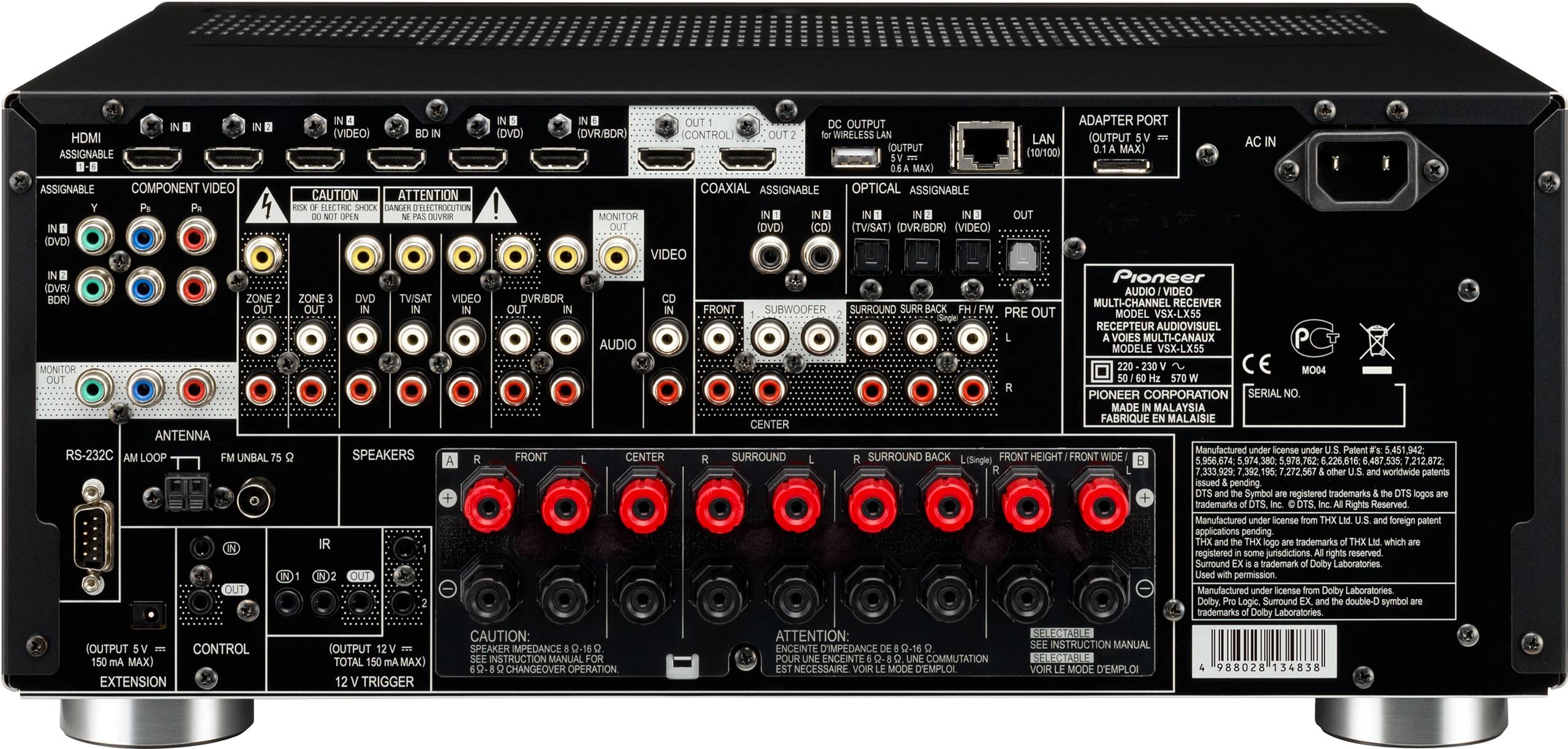 Pioneer VSX-LX55 - Home Theater Receiver - HomeCineSolutions