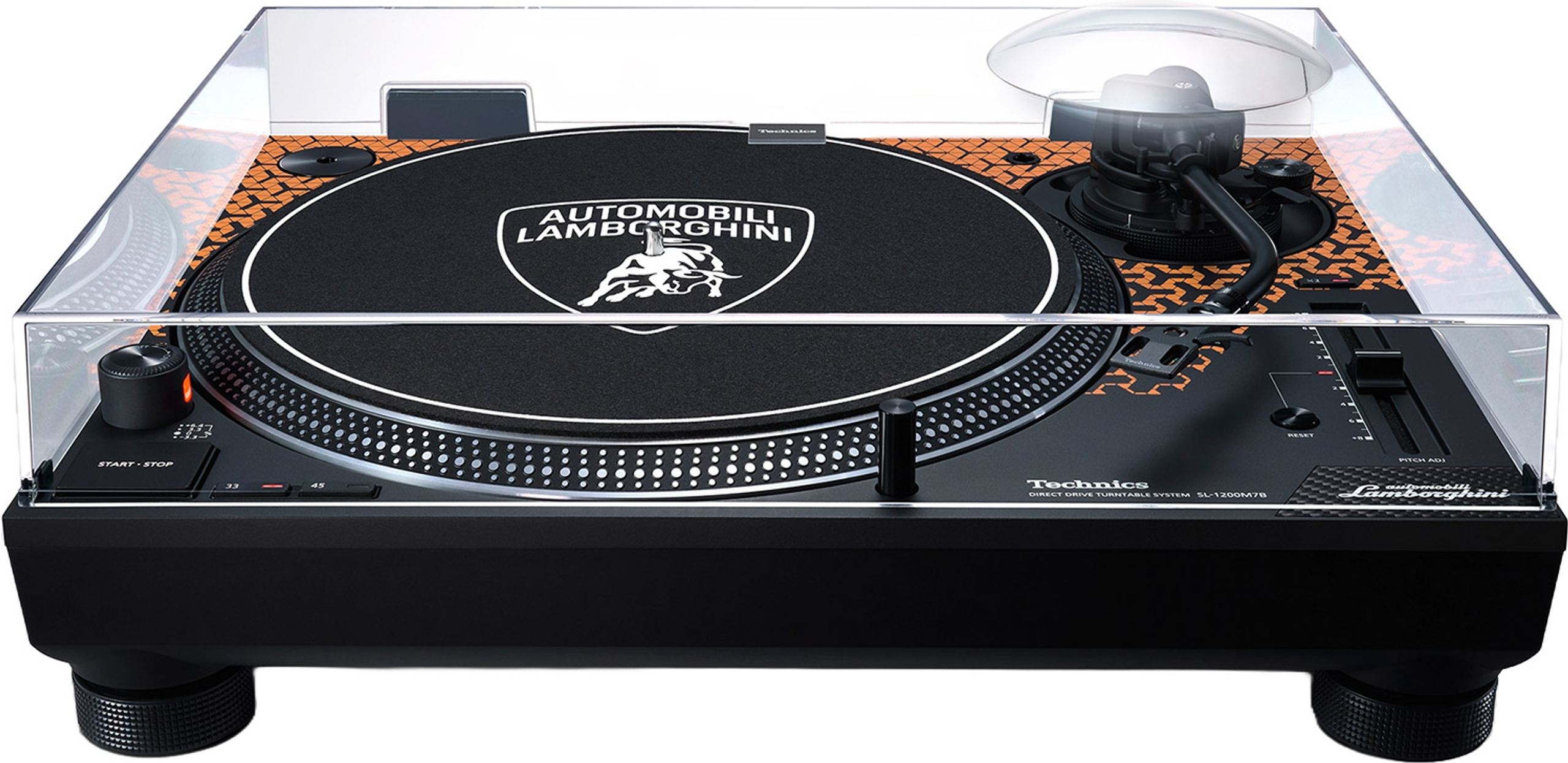 Distintivo Alluminio Ricambio Per Giradischi Technics SL-1200MK5 - Personalizzato Argento