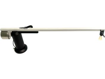 Thorens CA 800 reguleerimis- ja puhastuskomplekt, sirge horisontaalne metallist vars, must silindriline alus, ühes otsas hari
