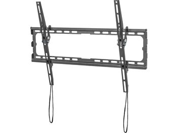 Supporto TV a parete Norstone Mount FIX 3780 TILT, struttura metallica nera opaca, montanti verticali forati, ganci