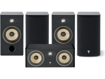 Focal Aria Evo X N°1 5 kõlari komplekt, lakitud must, 2 suurt, 1 keskmine, 2 kompaktset