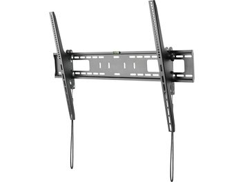 Supporto TV a parete Norstone FIX 60100 TILT, piastra a muro grigia perforata, due bracci articolati, metallo robusto