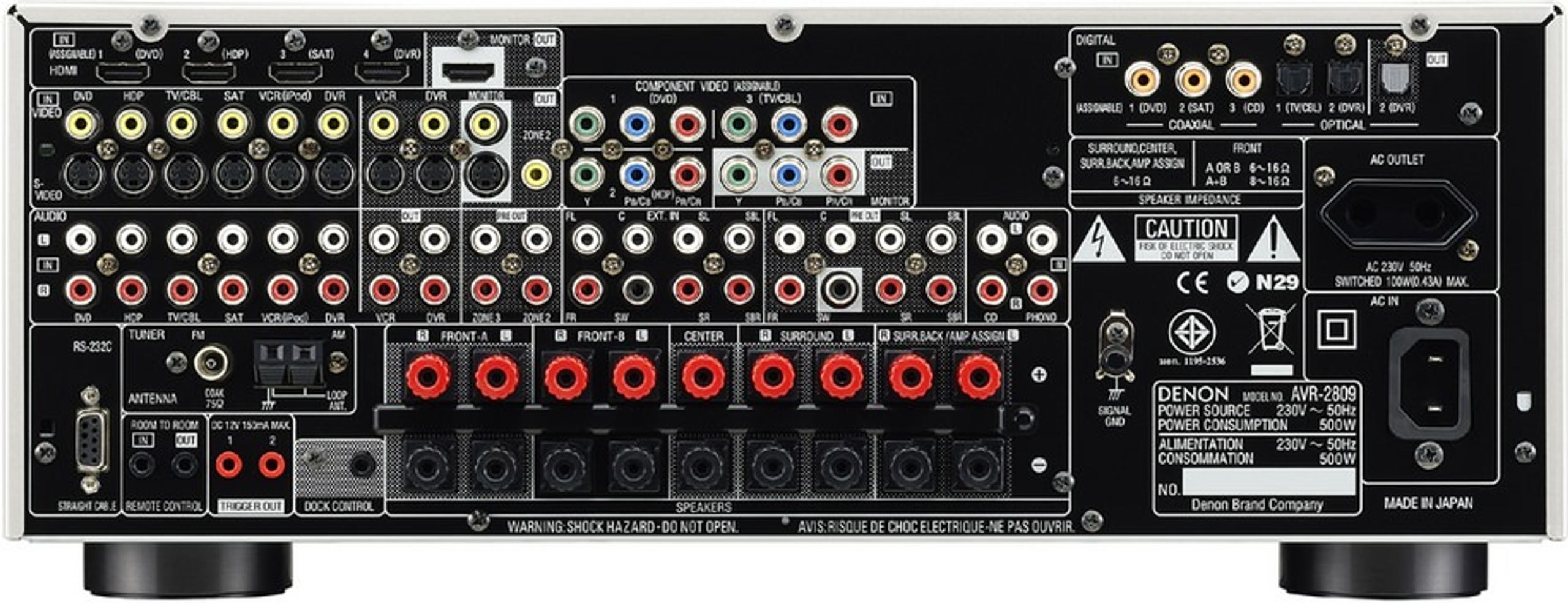 Denon AVR-2809 - Home Theater Receiver - HomeCineSolutions
