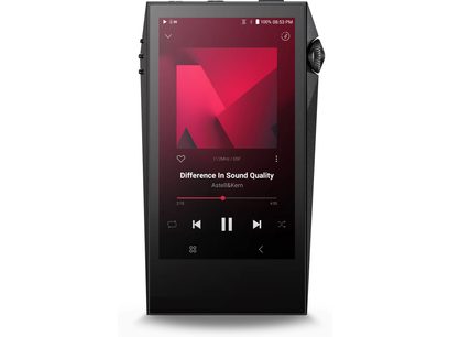 Baladeur audiophile Astell&Kern SP3000M, ecran dreptunghiular, interfață muzicală vizibilă, buton rotativ pe partea dreaptă