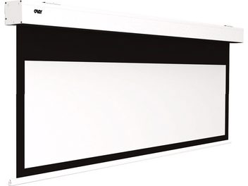 Oray Squar HC 16/9 motoriseeritud projektsiooniekraan, 192 cm, valge korpus, valge ekraaniriie, must raam