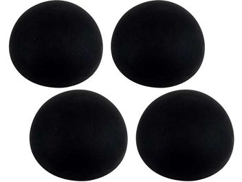 Four black circular silicone damping pads, Enova HIFI Turn Pad 20 PRO model, seen from above