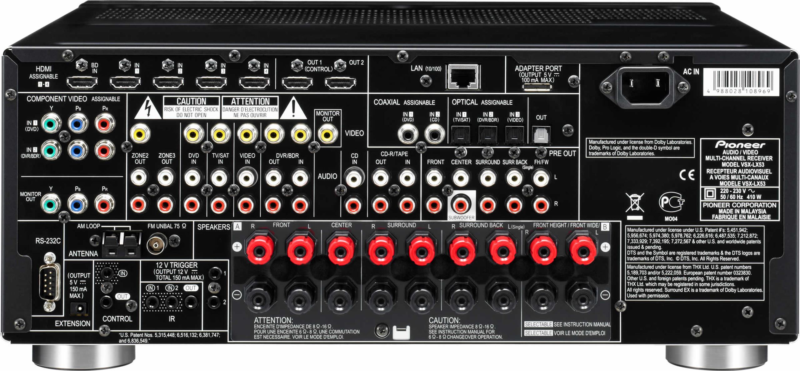 Pioneer VSX-LX53 - Home Theater Receiver - HomeCineSolutions