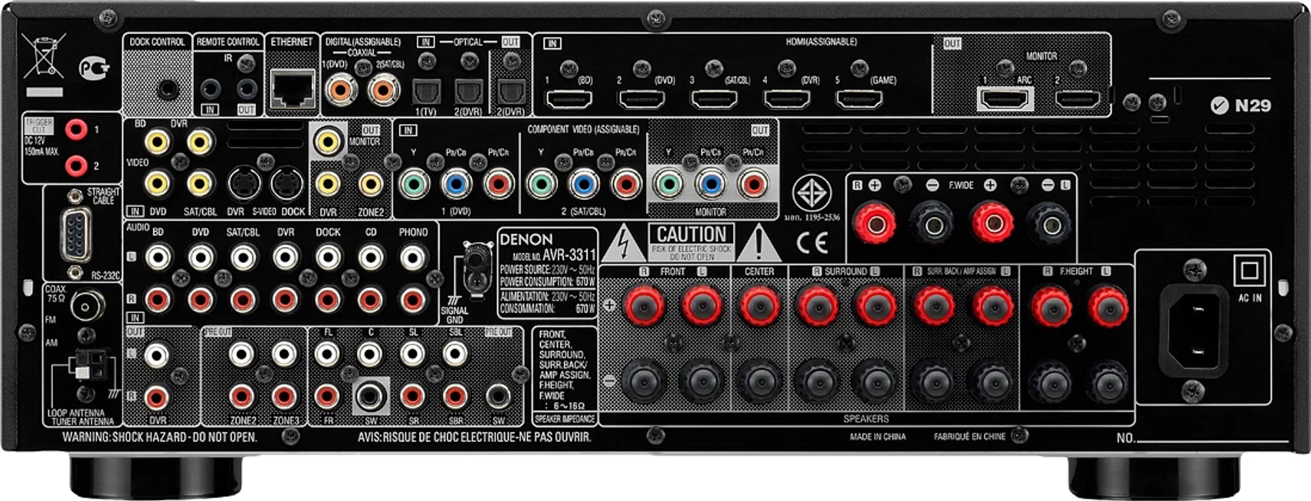 Denon AVR-3311 - Amplituner kina domowego - HomeCineSolutions