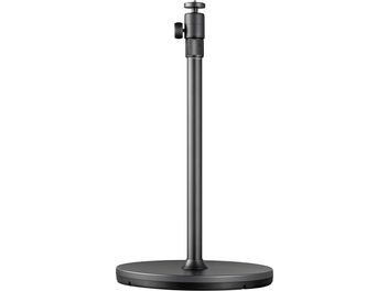 Στήριγμα οροφής για βιντεοπροβολέα Hisense C1 stand SG8H, όψη από μπροστά, κυκλική βάση, μαύρη κάθετη ράβδος, κουμπί ρύθμισης