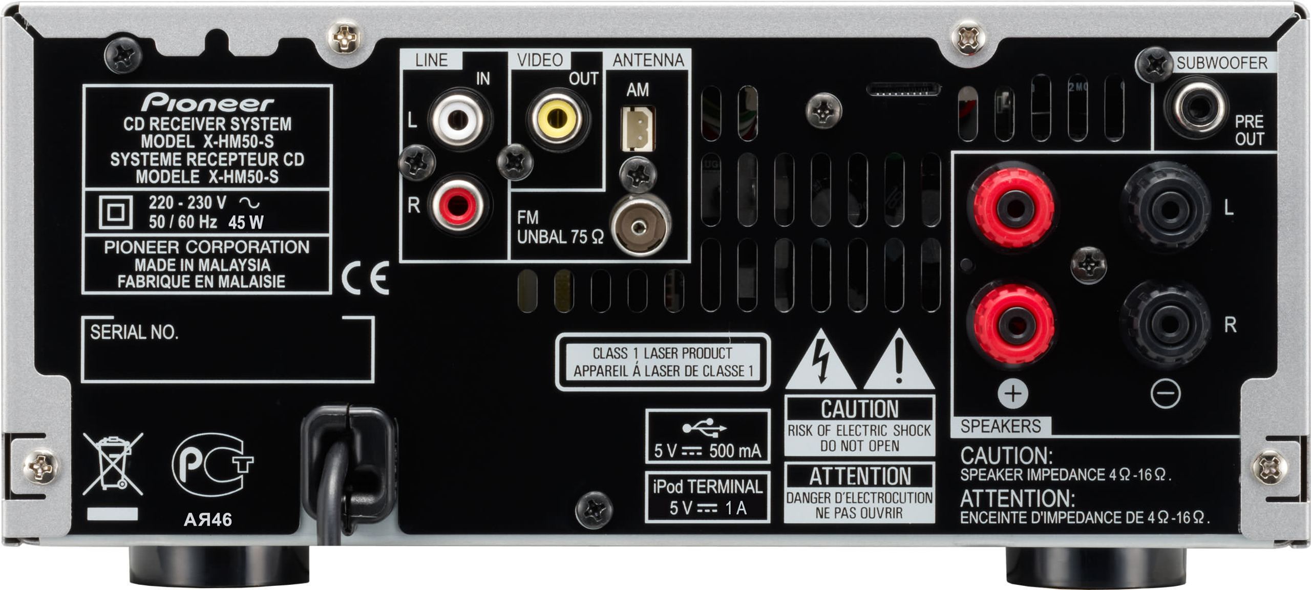 Pioneer X-HM50 black - Mini Hi-Fi System - HomeCineSolutions