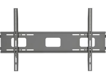 Supporto TV a parete Screen'up MF55100, struttura metallica rettangolare, 2 montanti verticali perforati, 1 piastra centrale traforata