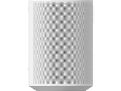 Brezžični povezani zvočnik Sonos Era 100 v mat beli barvi, pogled od spredaj, perforirana mrežica po celotni površini