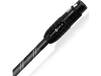 Câble audio numérique Wireworld Platinum Starlight AES/EBU noir, connecteurs XLR mâle, gaine tressée, longueur 1,5 mètre
