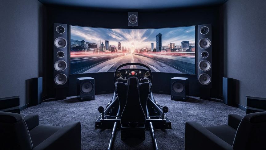 Why Use a Home Theater for Car Racing Simulation (Sim Racing ...