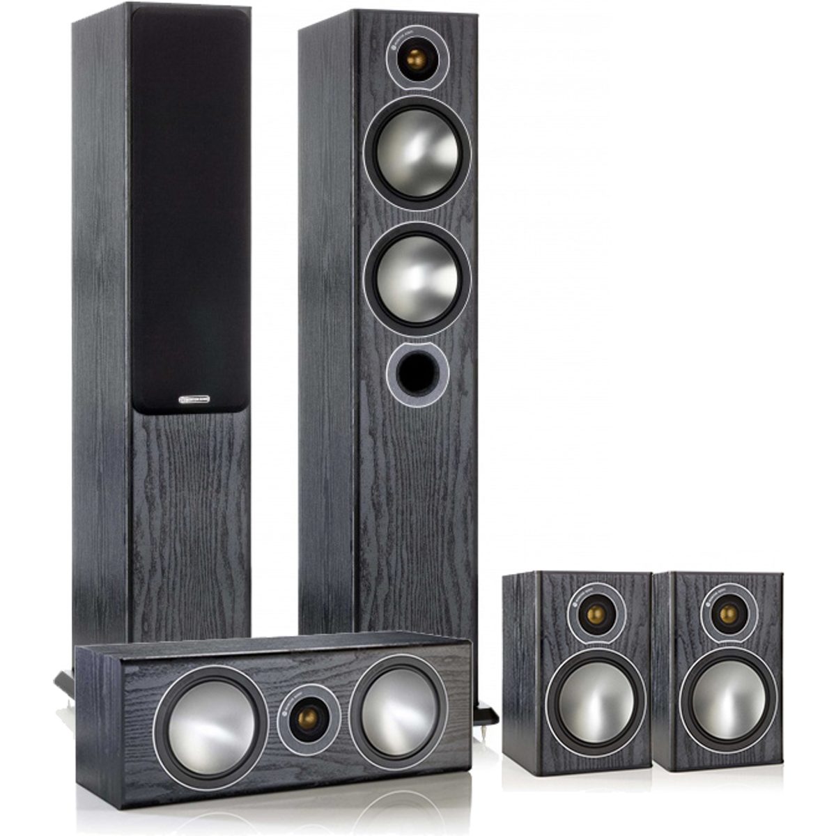 Monitor Audio Pack Bronze čierny dub Súprava stĺpových