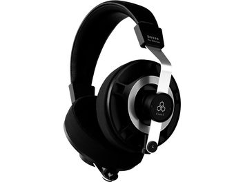 Casque hifi ouvert Final D8000 Pro Edition noir, vue de profil gauche, oreillettes ovales, arceau rembourré, finition noire