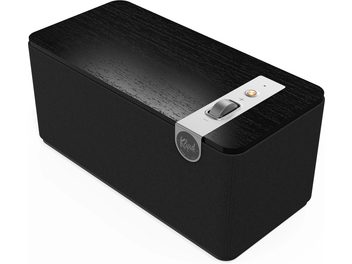 Klipsch The One Plus juhtmevaba kõlar, must, ristkülikukujuline, kangast võrega, hõbedane juhtnuppude paneel