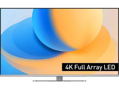 Televisor de alta definición Panasonic TV-50W93AE6, pantalla plana, vista frontal, marco delgado, pantalla 4K Full Array LED