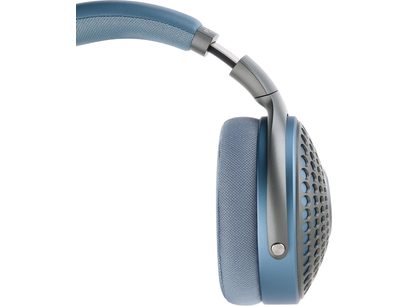 Casque audio Focal AZURYS bleu et gris, arceau rembourré, oreillettes ovales fermées, grille métallique perforée