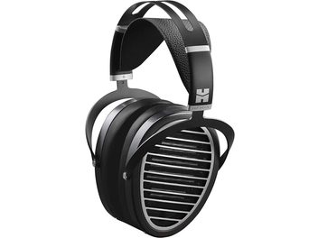Hifiman Ananda Stealth Magnet (V3) sort og sølv hovedtelefoner, venstre profilvisning, ovale ørepuder, polstret hovedbøjle
