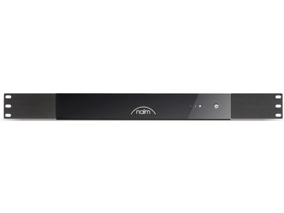 Ampli hi-fi stéréo Naim Audio CI-Uniti 102 noir, face avant avec boutons, voyants et écran, vue de face