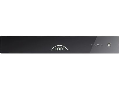 Ampli hi-fi stéréo Naim Audio CI-Uniti 102 noir, vue de face, boutons et molette de contrôle, affichage numérique