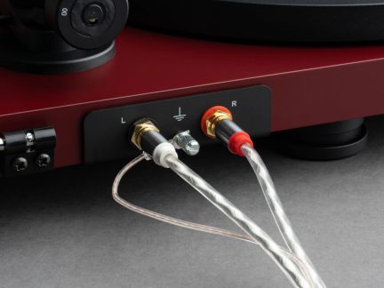 Cavo Di Messa A Terra 2,75m 1 X 0,50mm² Per Giradischi Con Collegamento A Terra, Incl. Schermo Argentato Trasparente Argentato In Treccia Dorato Per Scarpa A Forcella Placcata In Oro - Foto 1